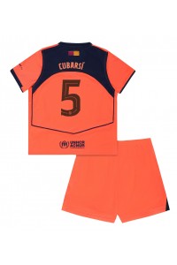 Fotbalové Dres Barcelona Pau Cubarsi #5 Dětské Třetí Oblečení 2025-26 Krátký Rukáv (+ trenýrky)